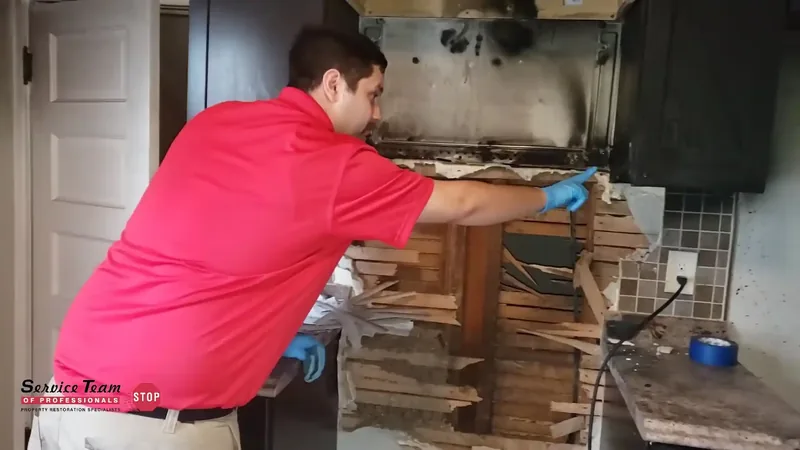 Kitchen fire cleanup and smoke damage restoration Fairfax VA